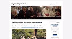 Desktop Screenshot of prayersforsyria.com